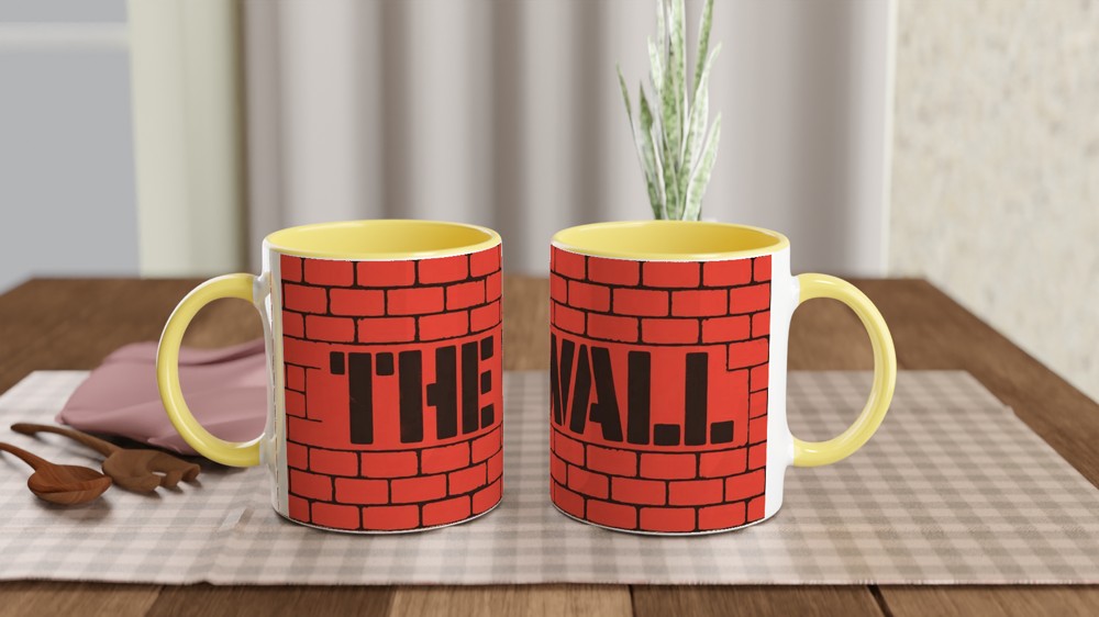 Hadestown Mug | 'The Wall' Musical Theatre Gift | Broadway Fan Present | Brick Graffiti Design — view 8