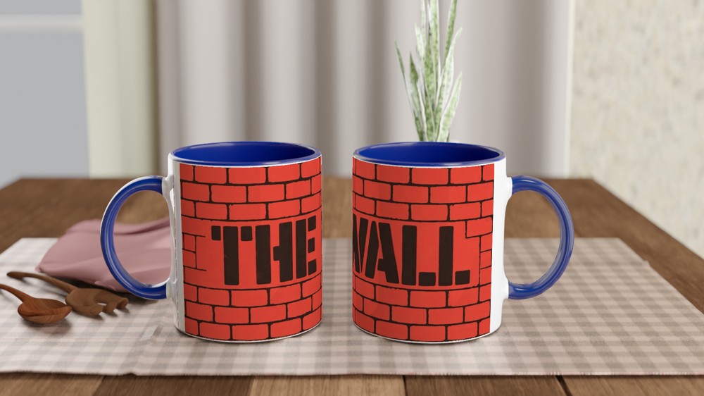 Hadestown Mug | 'The Wall' Musical Theatre Gift | Broadway Fan Present | Brick Graffiti Design — view 4