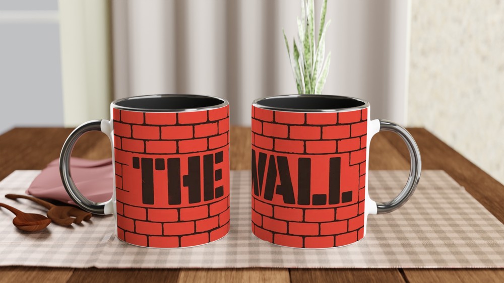 Hadestown Mug | 'The Wall' Musical Theatre Gift | Broadway Fan Present | Brick Graffiti Design — view 9