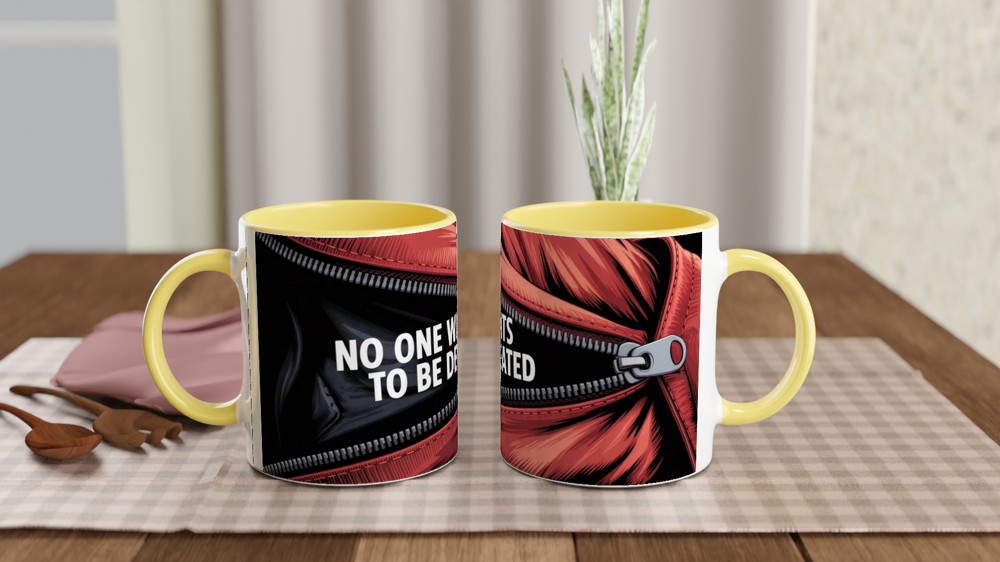 MJ The Musical Mug | Red Leather Jacket Beat It Design | Theatre Lover Gift | West End Musical Present — view 8