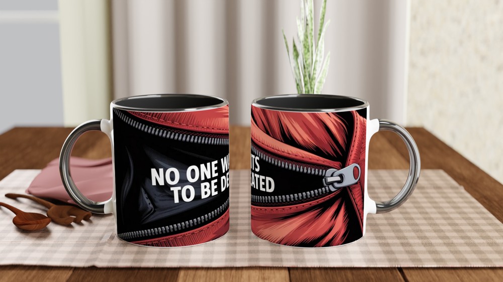 MJ The Musical Mug | Red Leather Jacket Beat It Design | Theatre Lover Gift | West End Musical Present — view 9