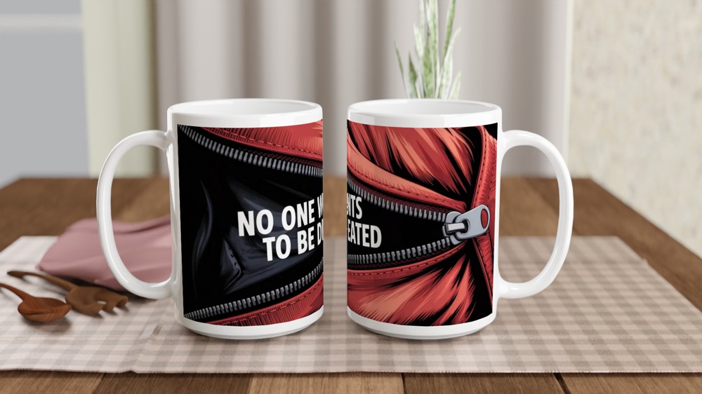 MJ The Musical Mug | Red Leather Jacket Beat It Design | Theatre Lover Gift | West End Musical Present — view 2