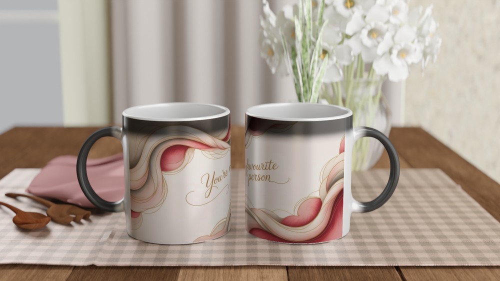 You're My Favourite Person Elegant Swirl Mug — view 3
