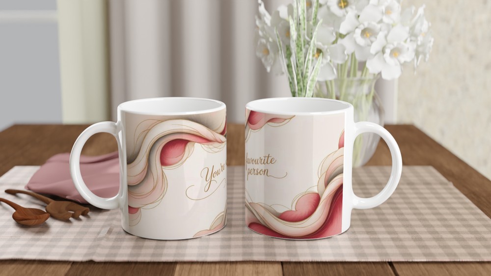You're My Favourite Person Elegant Swirl Mug