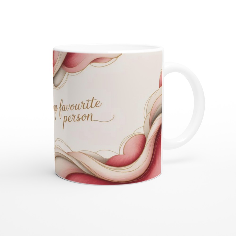 You're My Favourite Person Elegant Swirl Mug — view 12