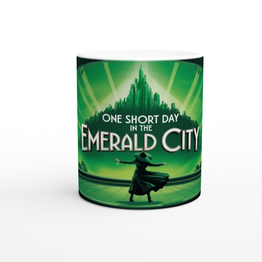 Emerald City Mug | Wicked Musical Gift | Vintage Travel Poster Mug | Theatre Lover Present — view 11