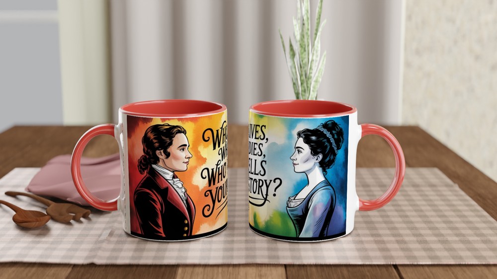 Hamilton Mug | Who Tells Your Story Quote | Musical Theatre Gift | Broadway Fan Present — view 7