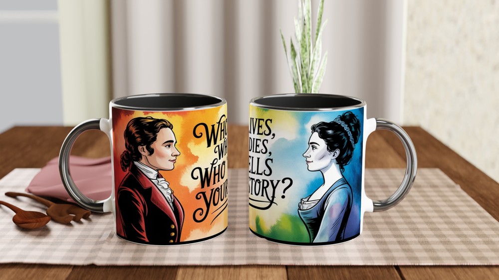 Hamilton Mug | Who Tells Your Story Quote | Musical Theatre Gift | Broadway Fan Present — view 9