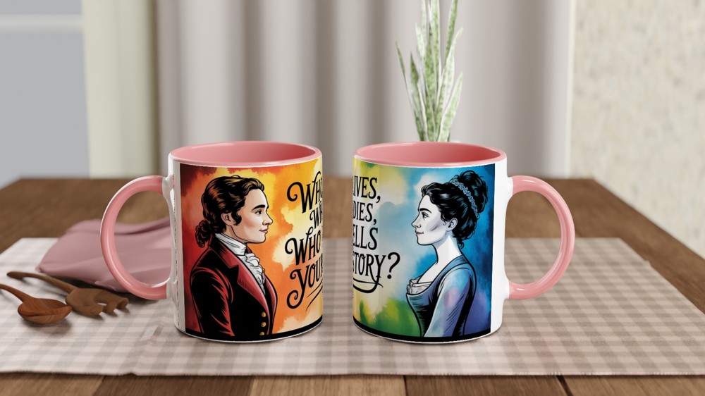 Hamilton Mug | Who Tells Your Story Quote | Musical Theatre Gift | Broadway Fan Present — view 6