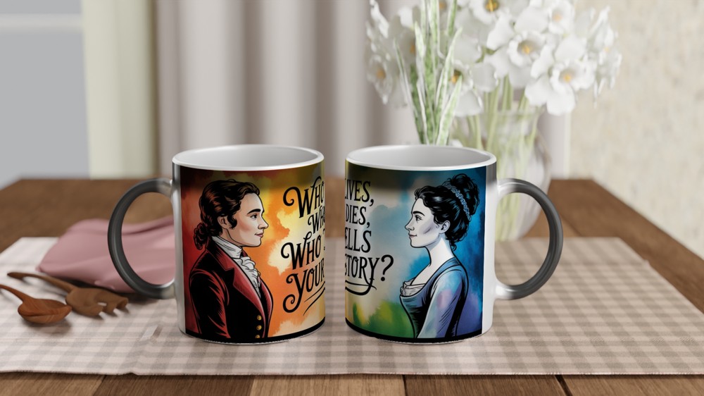 Hamilton Mug | Who Tells Your Story Quote | Musical Theatre Gift | Broadway Fan Present — view 3