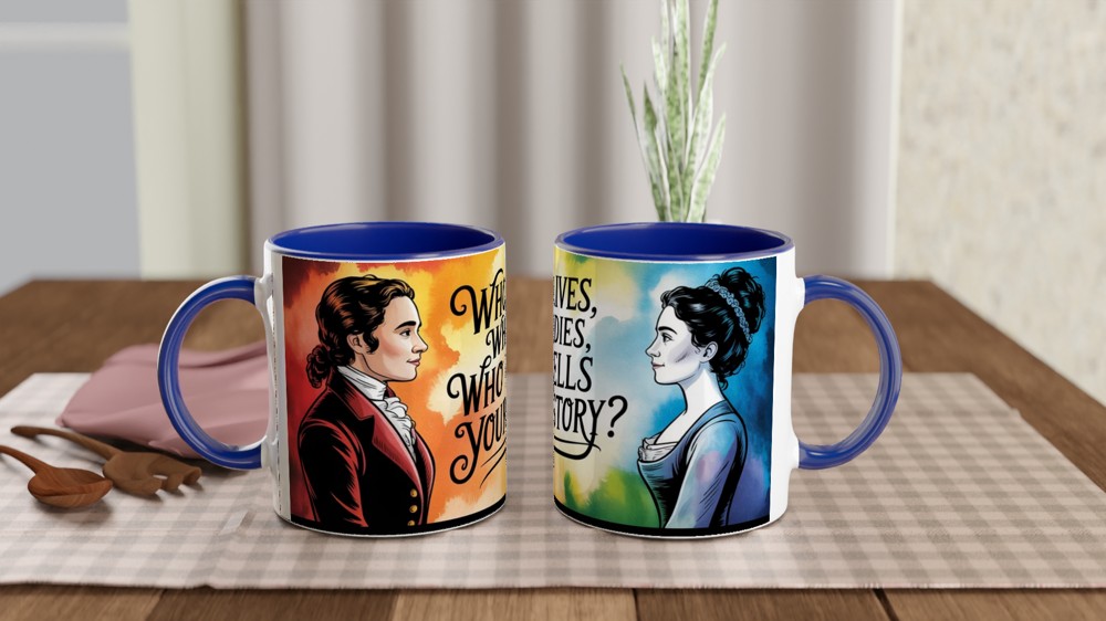 Hamilton Mug | Who Tells Your Story Quote | Musical Theatre Gift | Broadway Fan Present — view 4