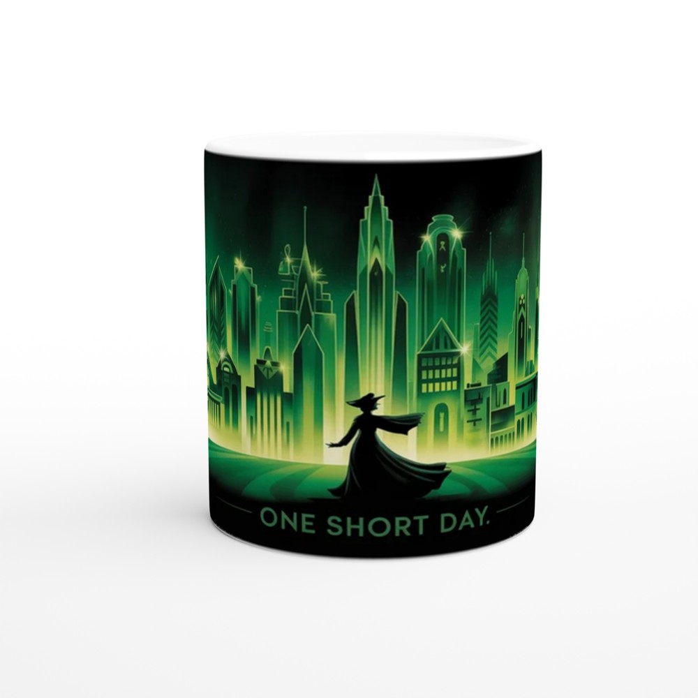 Wicked Emerald City Mug | Musical Theatre Gift | One Short Day Art Deco Present — view 11