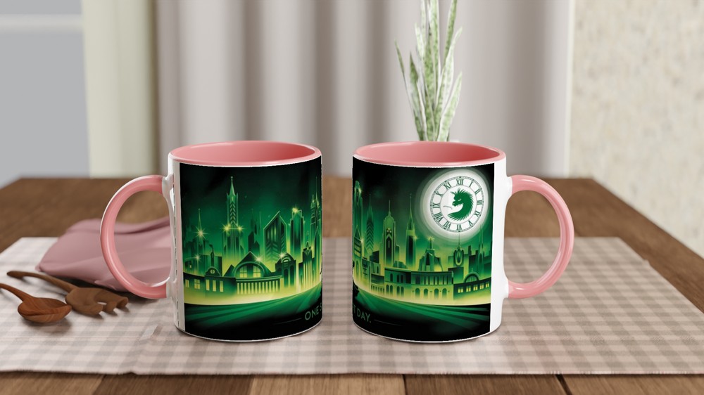 Wicked Emerald City Mug | Musical Theatre Gift | One Short Day Art Deco Present — view 6