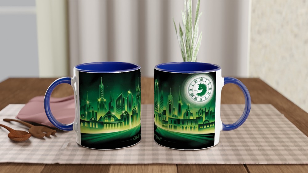 Wicked Emerald City Mug | Musical Theatre Gift | One Short Day Art Deco Present — view 4