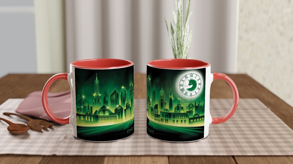 Wicked Emerald City Mug | Musical Theatre Gift | One Short Day Art Deco Present — view 7