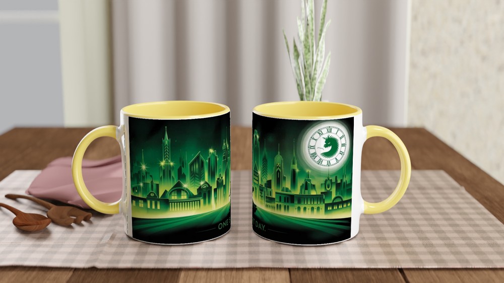 Wicked Emerald City Mug | Musical Theatre Gift | One Short Day Art Deco Present — view 8