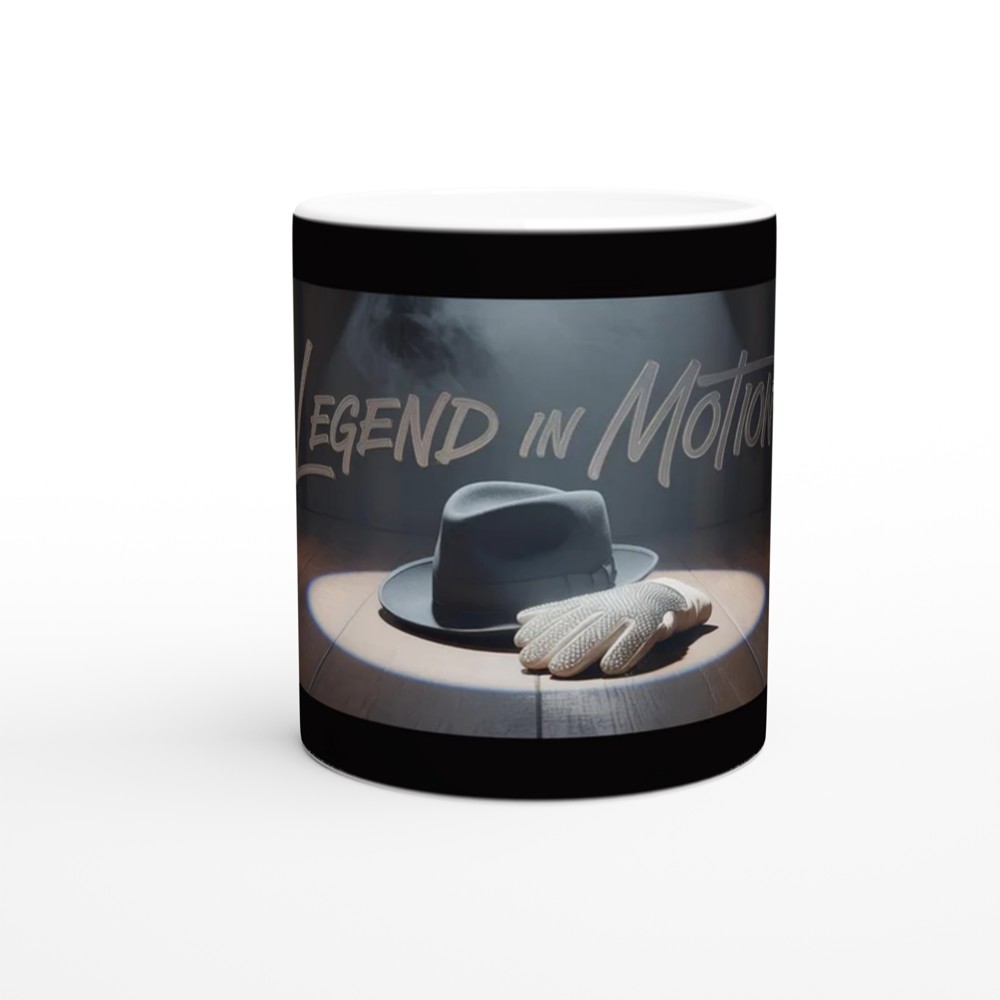 King of Pop Mug | Legend in Motion Fedora and Glove | Music Icon Gift | Birthday Present for Michael Jackson Fans — view 11