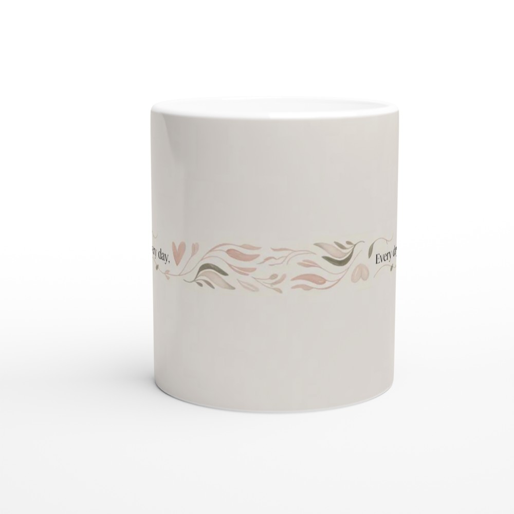 Every Day You - Romantic Floral Watercolour Mug — view 11