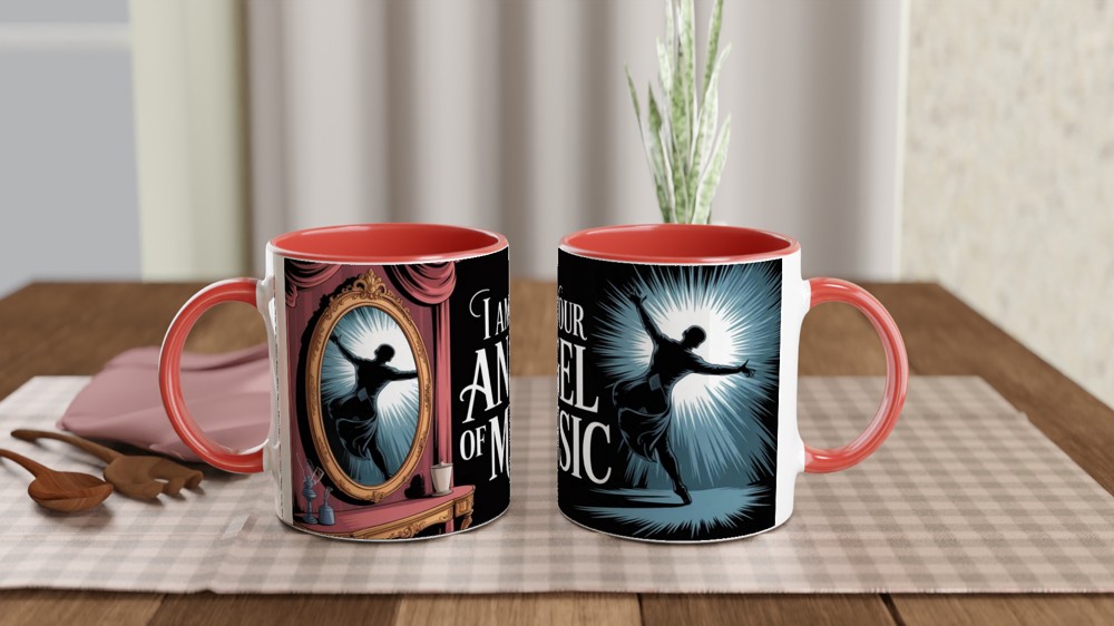 Phantom of the Opera Mug | Dressing Room Mirror Design | Musical Theatre Gift | West End Show Present — view 7