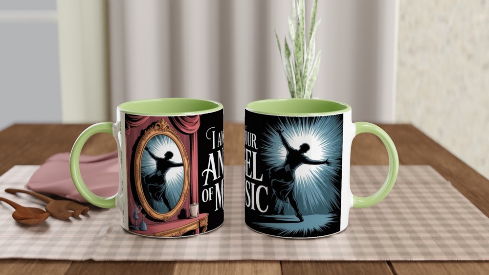 Phantom of the Opera Mug | Dressing Room Mirror Design | Musical Theatre Gift | West End Show Present — view 5