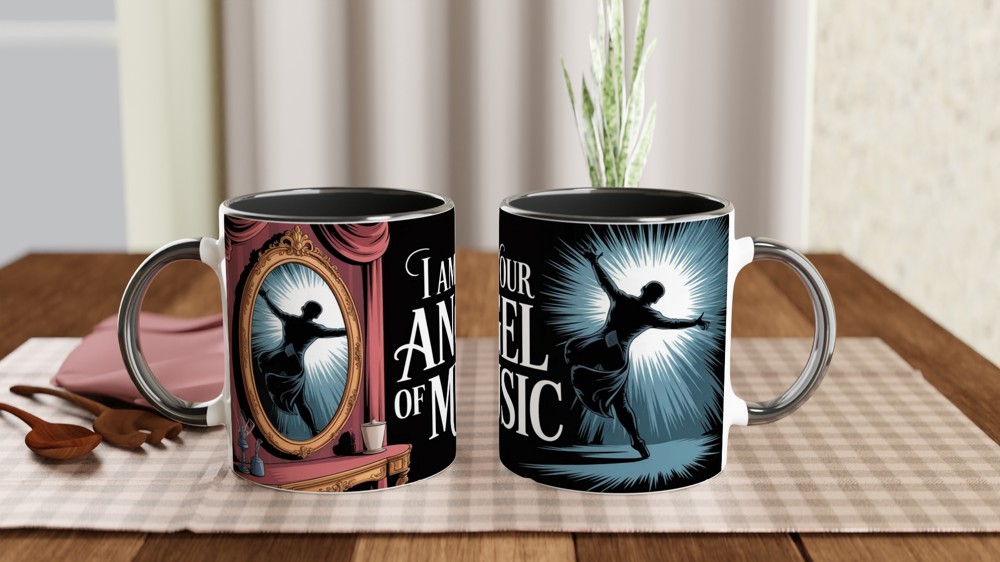 Phantom of the Opera Mug | Dressing Room Mirror Design | Musical Theatre Gift | West End Show Present — view 9
