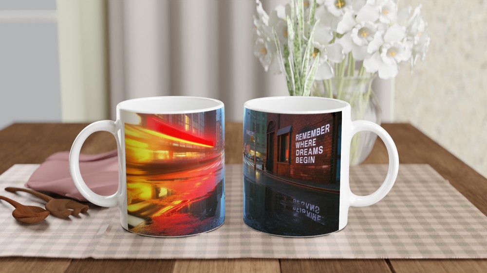 Remember Where Dreams Begin - Urban Motivational Mug