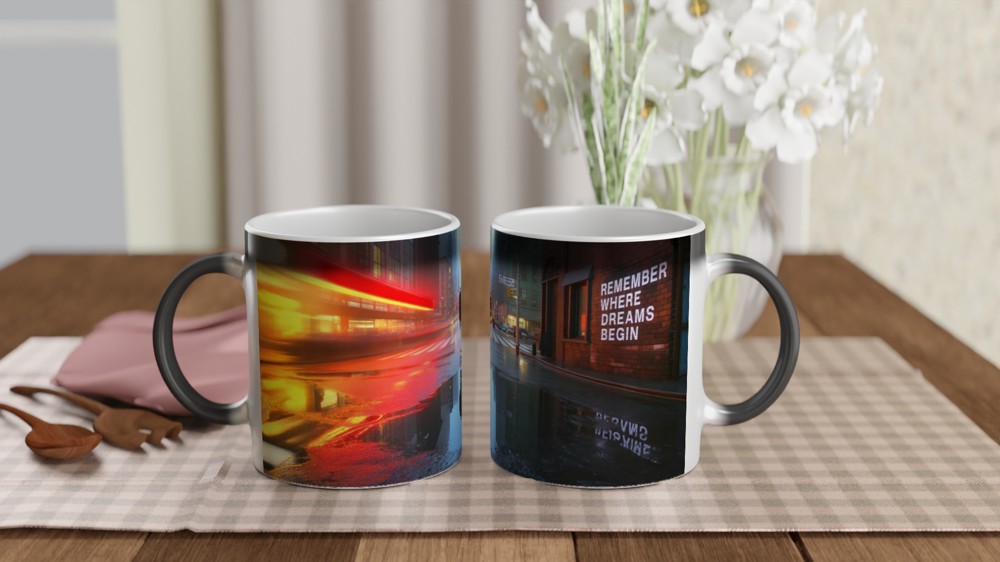 Remember Where Dreams Begin - Urban Motivational Mug — view 3
