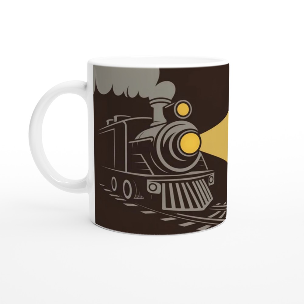 Hadestown Mug | 'Train To The Gates' Quote | Musical Theatre Gift | Industrial Train Design for Theatre Lovers — view 10
