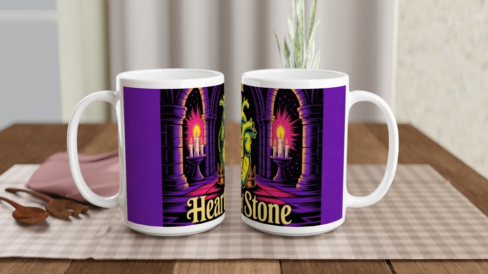 Heart of Stone Gothic Anatomical Heart Mug — view 2