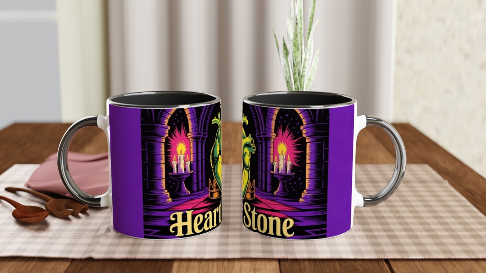 Heart of Stone Gothic Anatomical Heart Mug — view 9