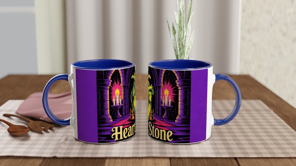 Heart of Stone Gothic Anatomical Heart Mug — view 4