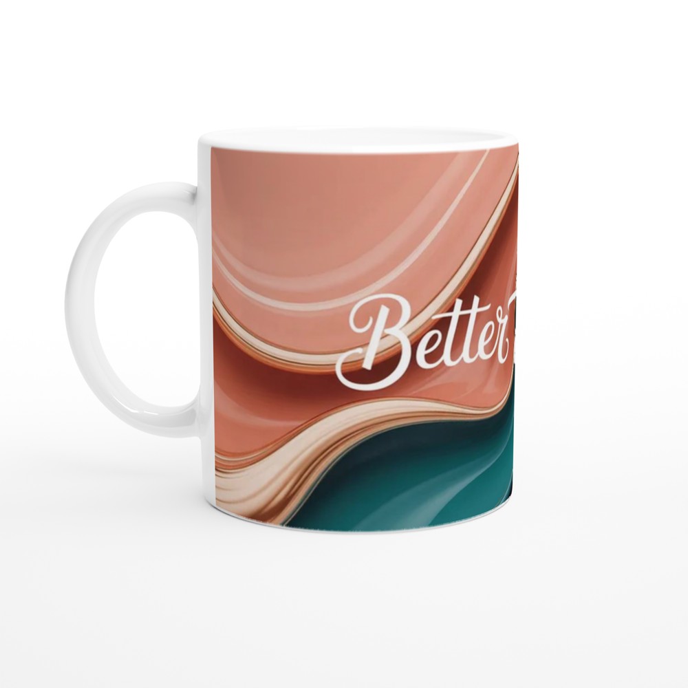 Better Together Mug | Modern Abstract Romantic Gift | Anniversary Present for Couple | Valentines Day Mug for Her or Him — view 10