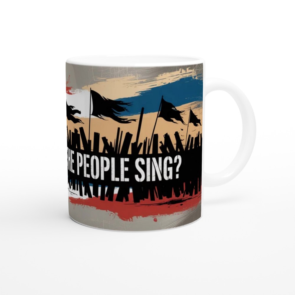 Musical Lyric Mug | Do You Hear the People Sing | Barricade Stencil Design for Theatre Fans — view 12