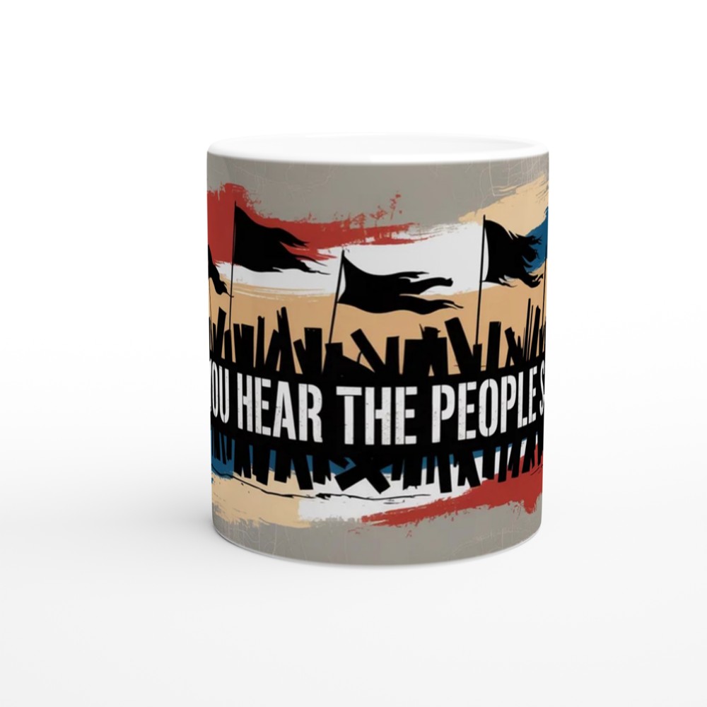 Musical Lyric Mug | Do You Hear the People Sing | Barricade Stencil Design for Theatre Fans — view 11