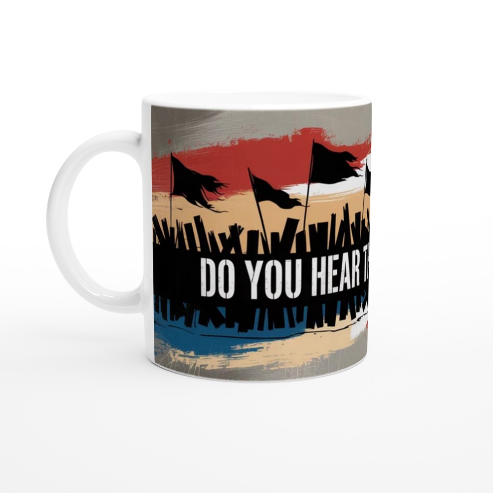 Musical Lyric Mug | Do You Hear the People Sing | Barricade Stencil Design for Theatre Fans — view 10