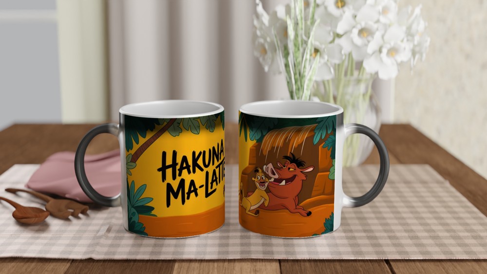 Lion King Mug | Hakuna Ma-Latte Coffee Pun | Musical Theatre Gift | Best Friend Present — view 3