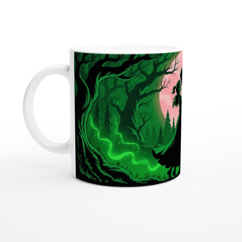 Enchanted Forest Romantic Couple Silhouette Mug — view 10