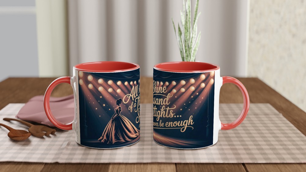 Greatest Showman Mug | Never Enough Quote | Musical Theatre Gift | Spotlight Ballgown Present for Her — view 7