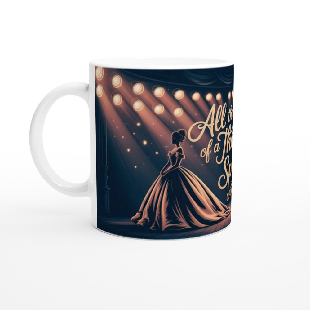 Greatest Showman Mug | Never Enough Quote | Musical Theatre Gift | Spotlight Ballgown Present for Her — view 10