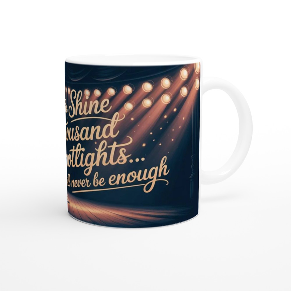 Greatest Showman Mug | Never Enough Quote | Musical Theatre Gift | Spotlight Ballgown Present for Her — view 12