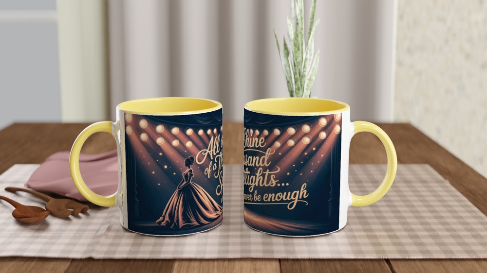 Greatest Showman Mug | Never Enough Quote | Musical Theatre Gift | Spotlight Ballgown Present for Her — view 8