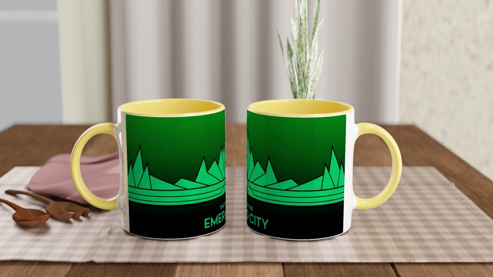 Wicked Musical Mug | Emerald City Art Deco Gift | Theatre Lover Present | Broadway West End Mug — view 8
