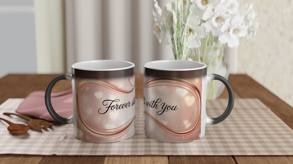 Valentine's Day Mug | Forever Starts With You Romantic Gift | Anniversary Mug for Husband or Wife | Couple Love Present — view 3