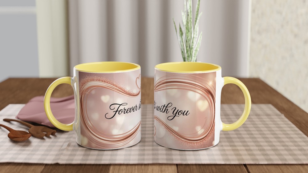 Valentine's Day Mug | Forever Starts With You Romantic Gift | Anniversary Mug for Husband or Wife | Couple Love Present — view 8