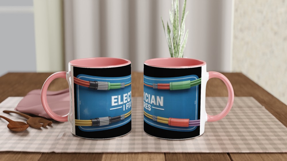 Electrician I Fix Wires - Funny Electrician Mug — view 6