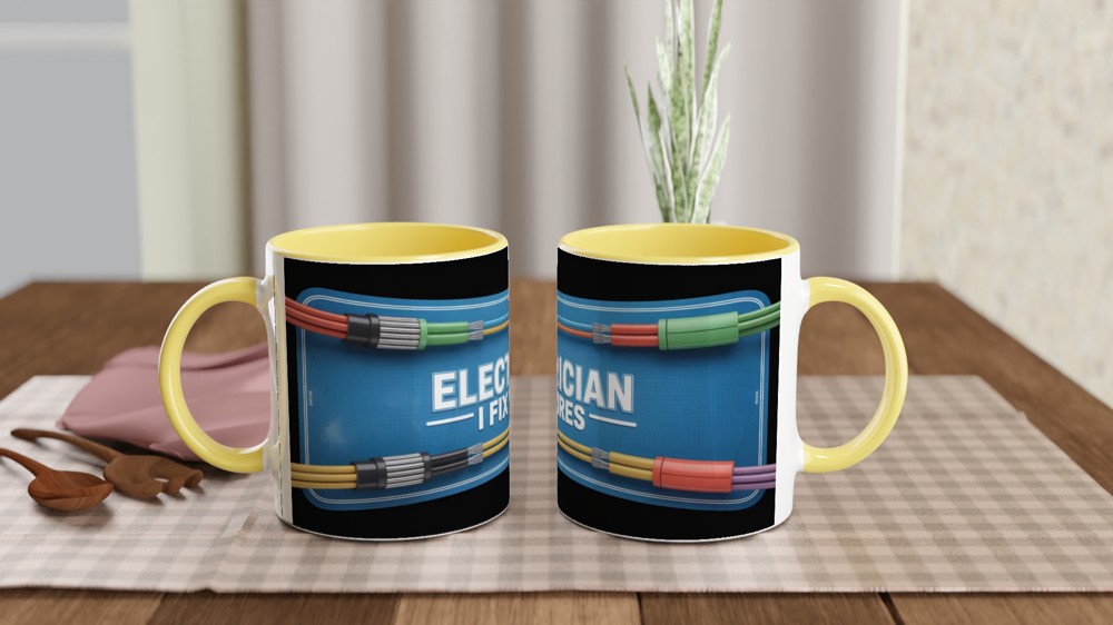 Electrician I Fix Wires - Funny Electrician Mug — view 8