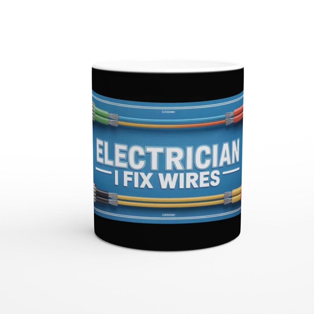 Electrician I Fix Wires - Funny Electrician Mug — view 11