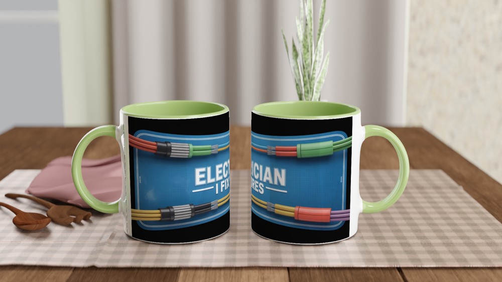 Electrician I Fix Wires - Funny Electrician Mug — view 5