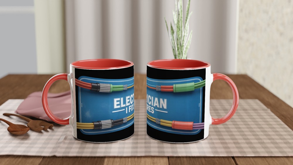 Electrician I Fix Wires - Funny Electrician Mug — view 7