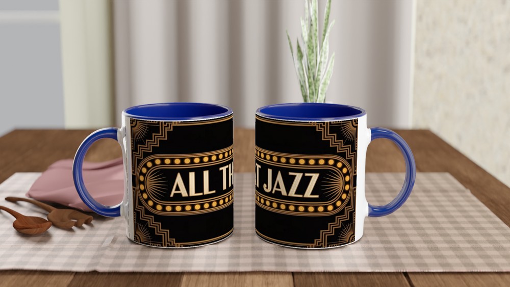 Chicago Mug | 'All That Jazz' Art Deco Design | Musical Theatre Gift | Present for Theatre Lovers — view 4